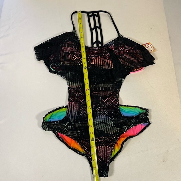 Op Ocean Pacific Girls Eyelet Lace One Piece Swimsuit XL - Picture 5 of 8